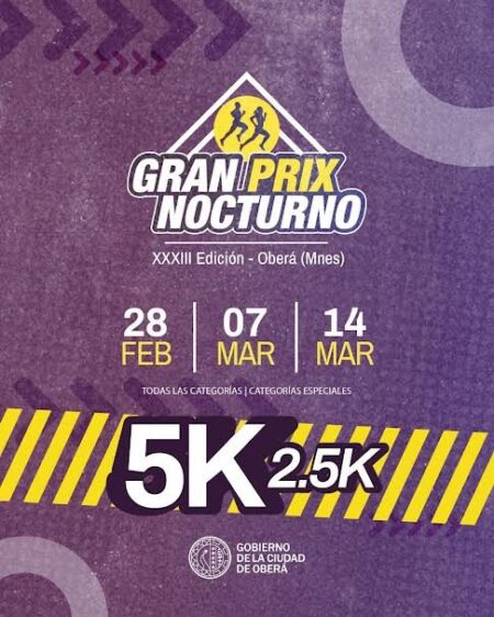 Preinscripciones abiertas para el XXXIII Gran Prix Nocturno en Oberá imagen-64