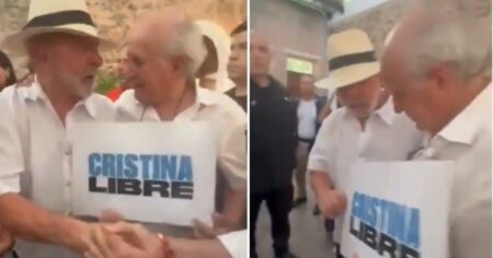Lula da Silva se sacó una foto con un cartel de “Cristina libre” en Brasil y le pidió que “no afloje” imagen-6