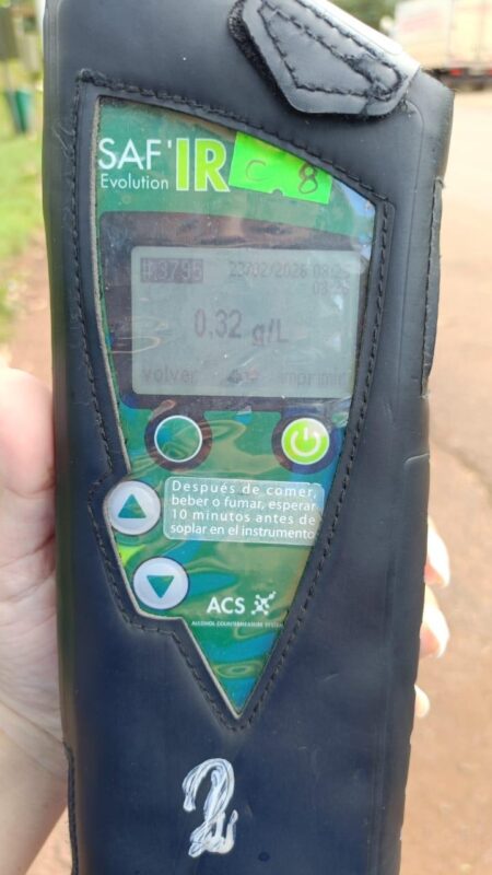 En Misiones, CNRT detectó alcoholemia positiva en un servicio de pasajeros y desafectó al conductor profesional En Misiones, CNRT detectó alcoholemia positiva en un servicio de pasajeros y desafectó al conductor profesional imagen-12