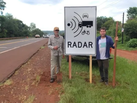 Instalaron un radar fijo de control de velocidad en el acceso a Caraguatay imagen-6