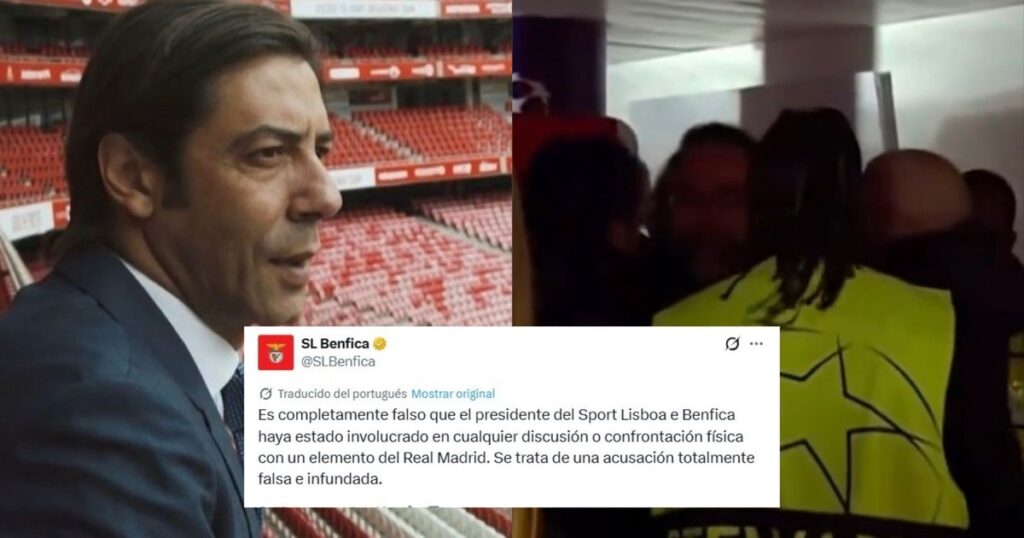 Benfica desmintió una pelea de su presidente con un integrante del Real Madrid imagen-42