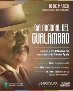 El Día del Gualambao se celebrará desde Puerto Iguazú imagen-3