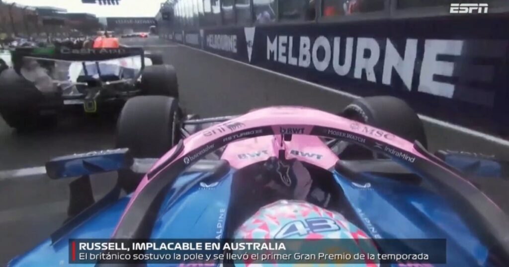Franco Colapinto en el GP de Australia: su maniobra milagrosa en la largada, la reacción de Russell y una penalización inesperada imagen-98