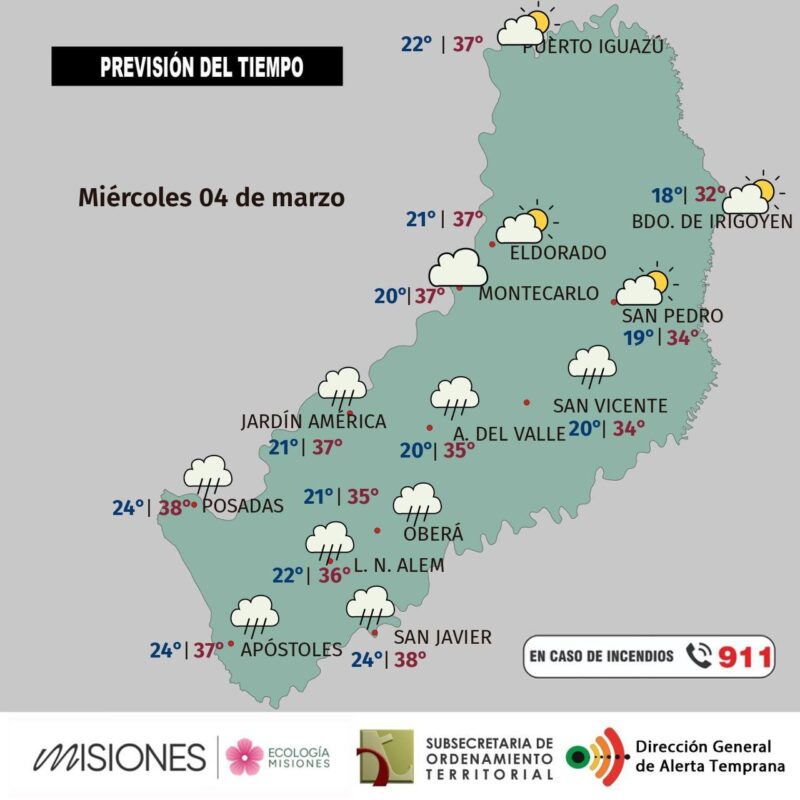 Mucho calor en Misiones y chance de chaparrones aislados hacia el cierre de la semana imagen-66