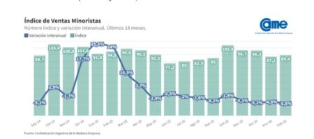 Las ventas minoristas pyme descendieron 5,6% interanual en febrero Las ventas minoristas pyme descendieron 5,6% interanual en febrero imagen-7