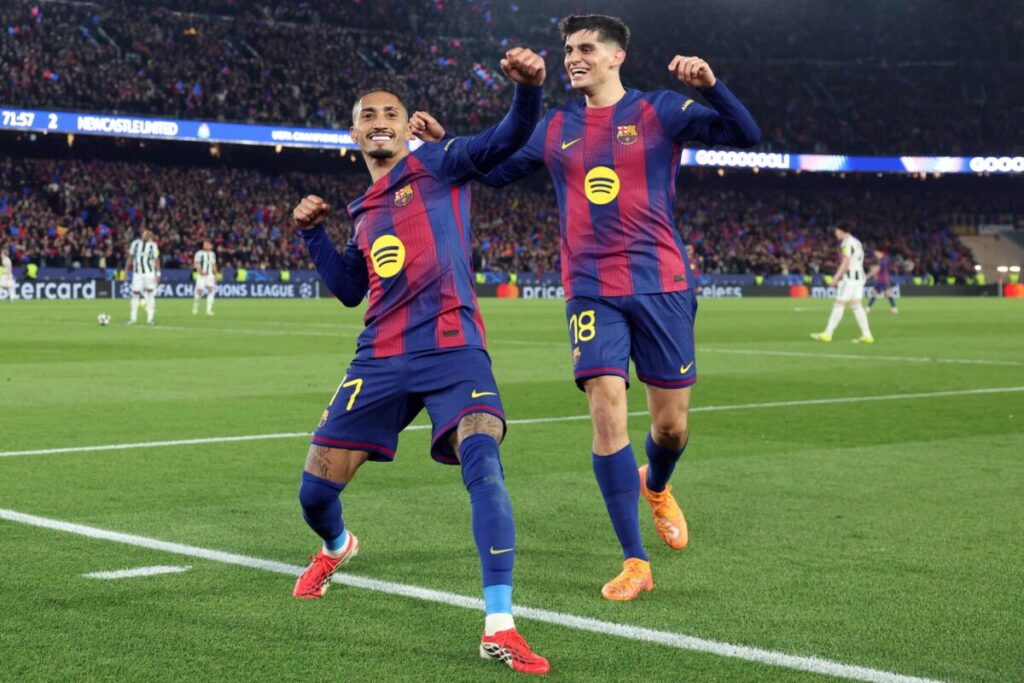 Show blaugrana: Barcelona arrasó con ¡7 goles! a Newcastle, con un Raphinha imparable, y pasó a cuartos imagen-4
