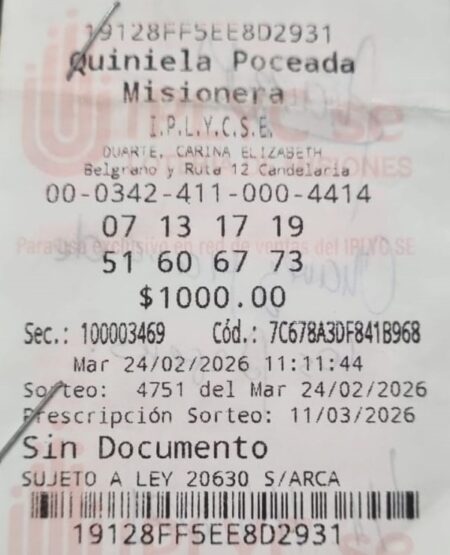 “Fue completamente al azar”: un empleado de Candelaria ganó más de $43 millones en la Poceada Misionera imagen-18