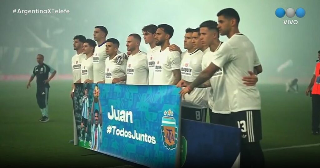 Video: las dedicatorias de la Selección a Panichelli y a Foyth en el partido contra Mauritania imagen-45