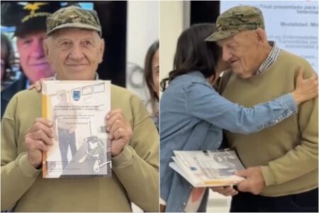 Vive en Córdoba, a los 82 años se recibió de veterinario y dio una lección de vida: “Pensé en tirar la toalla” imagen-8
