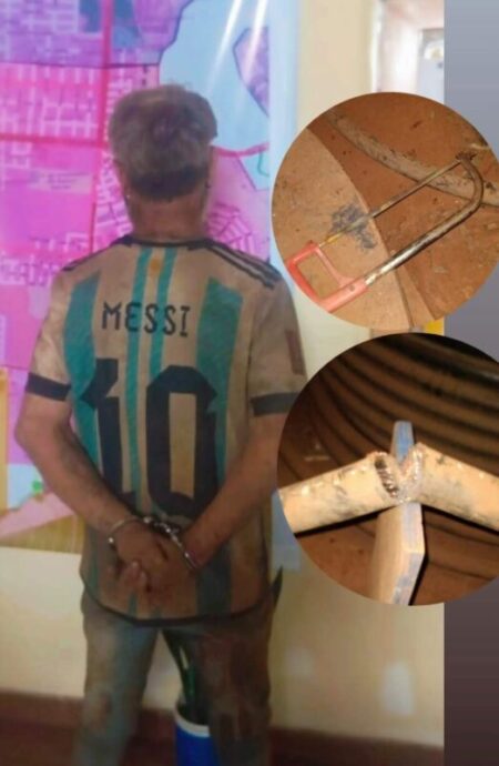 Atraparon a un robacables cuando intentaba sustraer el tendido eléctrico de un predio industrial Atraparon a un robacables cuando intentaba sustraer el tendido eléctrico de un predio industrial imagen-11