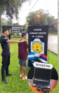 Intentaba vender la notebook robada de un auto pero la policía lo descubrió y lo detuvo imagen-3