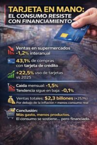 Consumo en rojo: más tarjetas, menos compras reales imagen-1