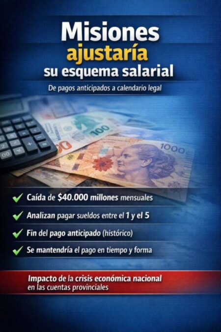 De pagos anticipados a calendario legal: Misiones ajustaría su esquema salarial imagen-10