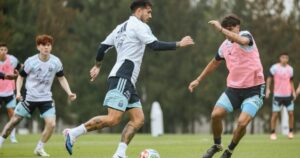 La Mayor tuvo un amistoso contra la Sub 20 después del partido con Mauritania: el resultado y todos los que participaron imagen-1