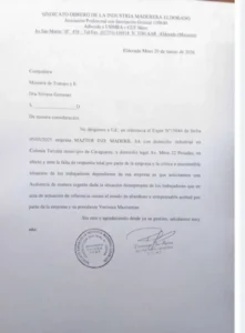 Trabajadores madereros de empresa de Caraguatay piden intervención urgente del Ministerio de Trabajo Trabajadores madereros de empresa de Caraguatay piden intervención urgente del Ministerio de Trabajo imagen-3