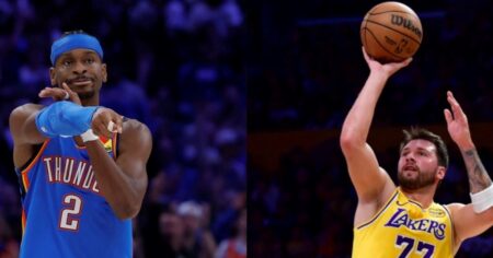 Nochón en la NBA: el MVP rompió un tremendo récord en un ajustado partido frente a Boston y Doncic clavó 51 puntos imagen-26