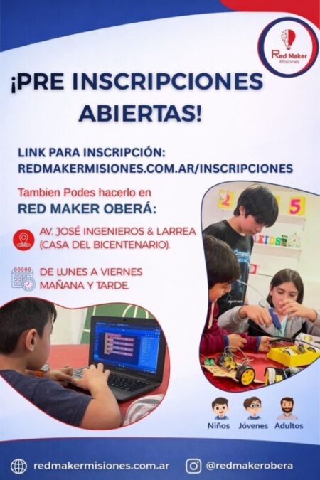 Red Maker Oberá abrió las preinscripciones para sus propuestas 2026 imagen-7