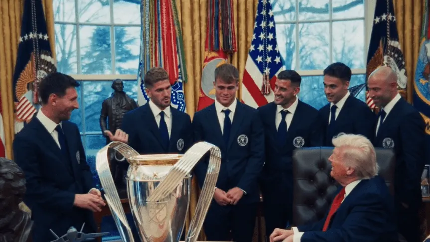 Messi con Marco Rubio y la broma de De Paul con Trump: el detrás de escena de Inter Miami en la Casa Blanca - TyC Sports imagen-45