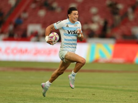 Un try a los ¡10 segundos! Gran presentación de los Pumas 7s en Hong Kong, frente a España imagen-21
