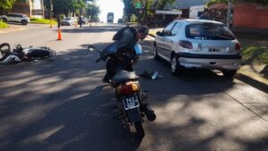 Choque entre motos dejó dos heridos imagen-2