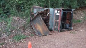 Despistó con su Jeep en una zona rural y terminó hospitalizado imagen-1