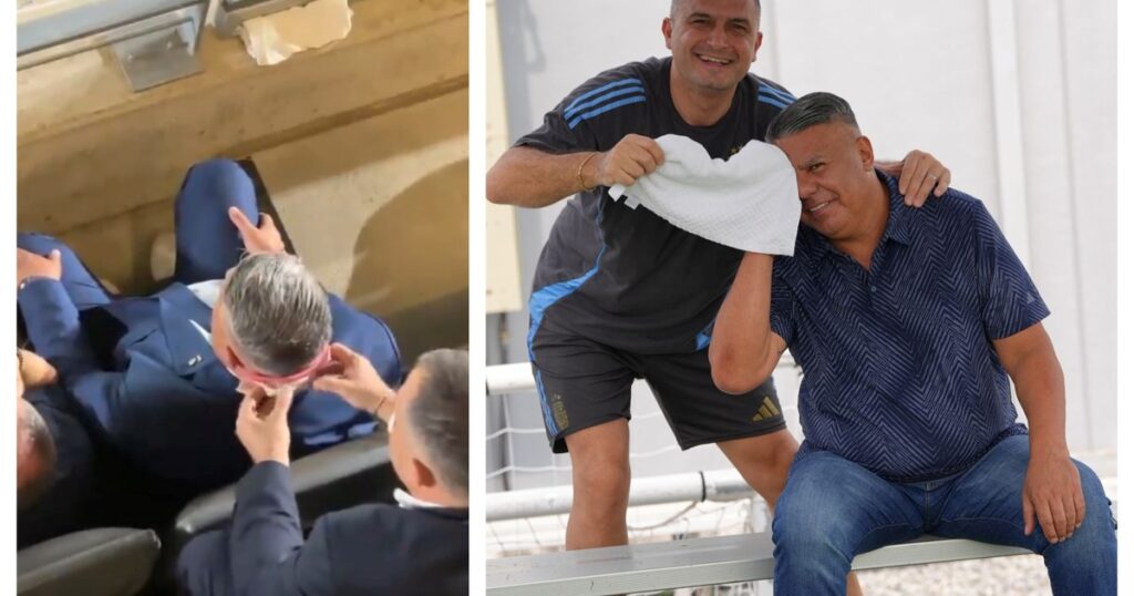 Luciano Nakis explicó por qué le secó la nuca a Claudio Tapia en la semifinal entre Argentina y Canadá imagen-42