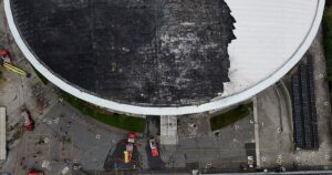Feroz incendio en el velódromo de Río de Janeiro, sede de los JJOO 2016 imagen-2
