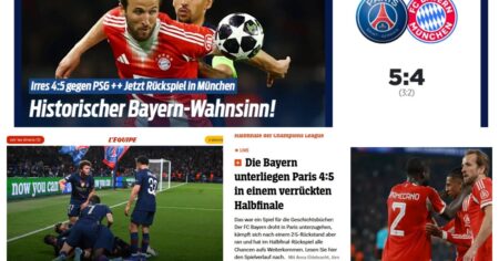 "¡Locura histórica!": la reacción de los medios franceses y alemanes tras el partidazo PSG - Bayern en la Champions imagen-13