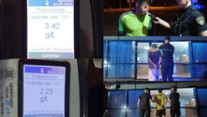 Tres detenidos por ocasionar disturbios en estado de ebriedad: uno superó los 3,4 g/l Tres detenidos por ocasionar disturbios en estado de ebriedad: uno superó los 3,4 g/l imagen-1