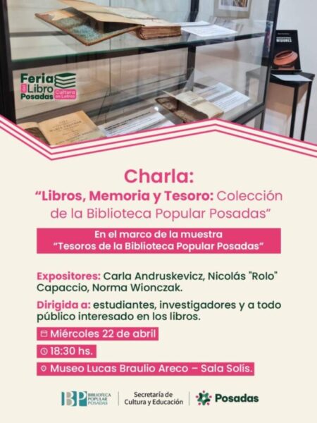Invitan a la Charla abierta: “Libros, Memoria y Tesoro” imagen-5