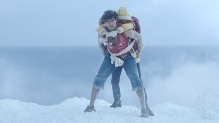 'One Piece' Neflix: Nami y Luffy estuvieron colgados en arneses durante medio mes mientras les soplaban una mezcla de agua y papel en la boca, los ojos y la nariz imagen-10