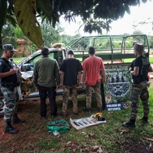Capturaron a tres cazadores furtivos tras una persecución en una zona rural de Montecarlo imagen-4
