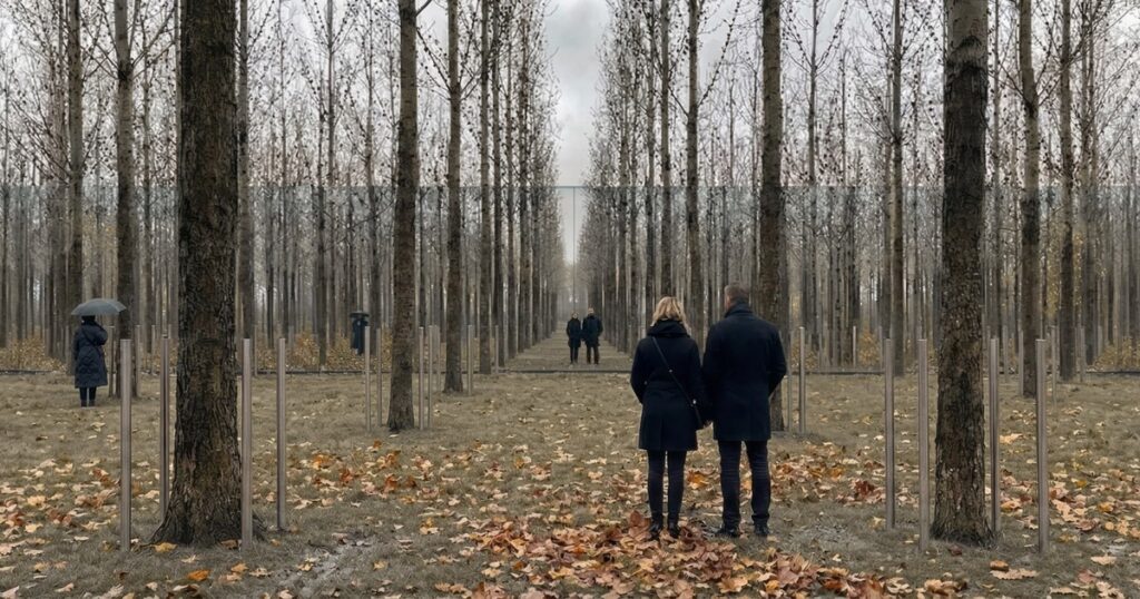 Recuerdo y presencia a través de la espacialidad: un bosque de fresnos acompaña el rito de la despedida imagen-5
