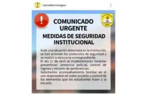 Pintadas amenazantes en colegios de Posadas estarían ligadas a un reto viral imagen-2