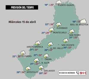 Misiones, en alerta amarilla este miércoles por tormentas intensas: qué se prevé que ocurra y en qué momentos del día imagen-3