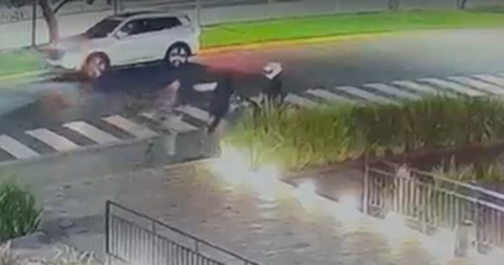 Un vigilador atropelló en el estacionamiento del Unicenter a un ladrón que acababa de robar en un negocio imagen-100