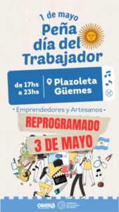La Peña por el Día del Trabajador fue reprogramada para el domingo 3 de mayo imagen-65