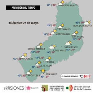 Misiones tendrá dos jornadas estables antes del regreso de lluvias y tormentas aisladas Misiones tendrá dos jornadas estables antes del regreso de lluvias y tormentas aisladas imagen-73