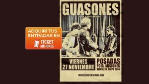 Ticket Misiones | Guasones vuelve a Posadas: rock, clásicos y una noche histórica en UMMA el 27 de noviembre imagen-5
