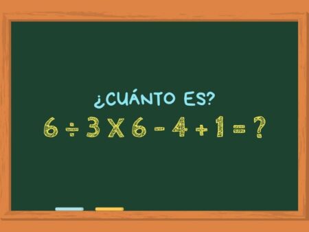 ¿Cuánto es 6 ÷ 3 x 6 – 4 + 1? El cálculo matemático que solo unos pocos pueden resolver en menos de 30 segundos ¿Cuánto es 6 ÷ 3 x 6 – 4 + 1? El cálculo matemático que solo unos pocos pueden resolver en menos de 30 segundos imagen-7