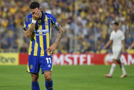 El penal que falló Ángel Di María y el gol de Ovando en Rosario Central vs. Libertad, por la Copa Libertadores imagen-12