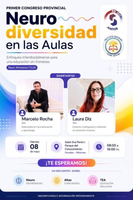 Posadas será sede del Primer Congreso Provincial “Neurodiversidad en las aulas” imagen-17