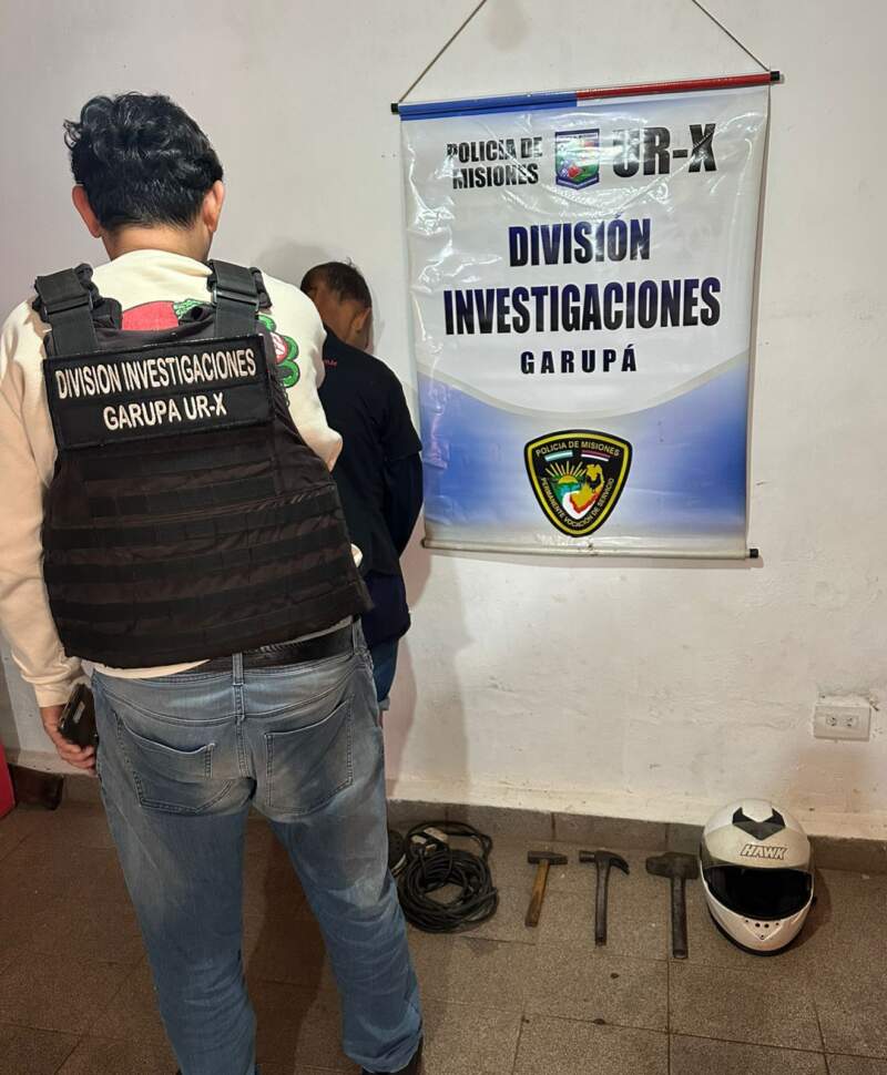 Robó en un complejo de pádel y fue capturado tras ser identificado por cámaras de seguridad en Posadas imagen-5