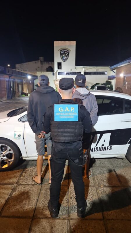 Merodeaban autos estacionados y cayeron dos presuntos ladrones de baterías en Posadas imagen-7