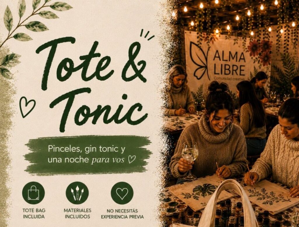 TOTE & TONIC: arte, gin tonic y una noche creativa en Posadas imagen-5