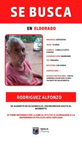 Policías y familiares buscan a un hombre que se ausentó de su domicilio en Eldorado imagen-1