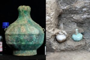 Arqueólogos abrieron una tumba de 2300 años y encontraron una botella de cerveza intacta imagen-4