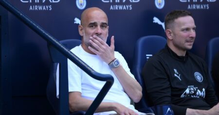 Video: las lágrimas de Pep Guardiola en su despedida del Manchester City imagen-34