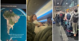 El vuelo de Jimena Barón no pudo aterrizar en Ezeiza y terminó en Brasil: los motivos imagen-3