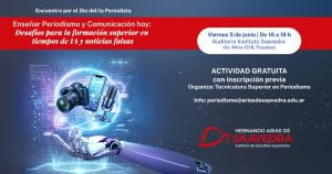 En Posadas debatirán sobre periodismo, inteligencia artificial y fake news en el marco del Día del Periodista En Posadas debatirán sobre periodismo, inteligencia artificial y fake news en el marco del Día del Periodista imagen-7